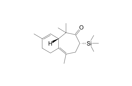 (4aS,7R)-1,2,4a,5,7,8-Hexahydro-3,5,5,9-tetramethyl-7-(trimethylsilyl)-6H-benzocyclohepten-6-one