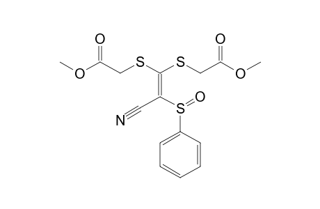 3,3-bis[(Methoxycarbonyl)methylthio]-2-(phenylsulfinyl)acrylonitrile