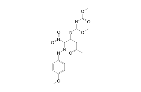 N-METHOXY-N'-[1-ACETONYL-2-NITRO-2-(4-METHOXYPHENYLHYDRAZONE)]-ETHYL-O-METHYLISOUREA