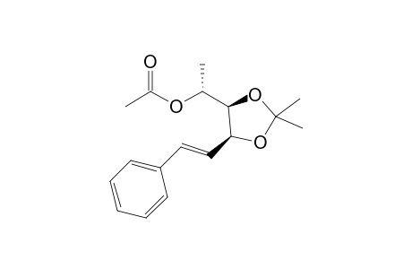 (R)-1-{(4R,5S)-2,2-Dimethyl-5-[(E)-styryl]-1,3-dioxolan-4-yl}ethyl Acetate