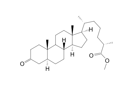 Methyl (2S,6R)-6-((5S,8R,10S,13R,14S,17R)-10,13-dimethyl-3-oxohexadecahydro-1H-cyclopenta[a]phenanthren-17-yl)-2-methylheptanoate