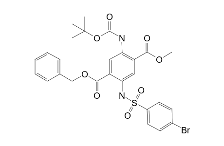 1-Benzyl 4-Methyl 2-[(p-bromobenzenesulfonyl)amino]-5-[(t-butoxycaronyl)amino]-terephthalate