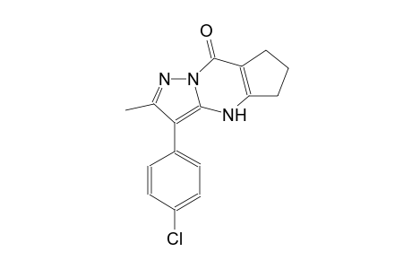 8H-cyclopenta[d]pyrazolo[1,5-a]pyrimidin-8-one, 3-(4-chlorophenyl)-4,5,6,7-tetrahydro-2-methyl-