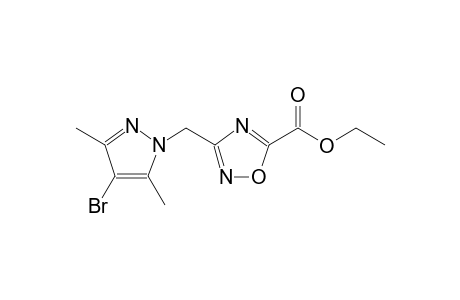 1,2,4-oxadiazole-5-carboxylic acid, 3-[(4-bromo-3,5-dimethyl-1H-pyrazol-1-yl)methyl]-, ethyl ester