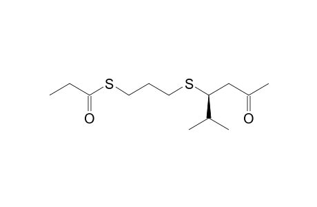 S-(3-((2-Methyl-5-oxohexan-3-yl)thio)propyl) propanethioate