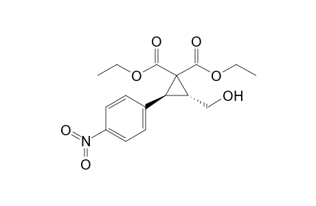 Diethyl (2R,3S)-2-(Hydroxymethyl)-3-(4-nitropheny)lcyclopropane-1,1-dicarboxylate