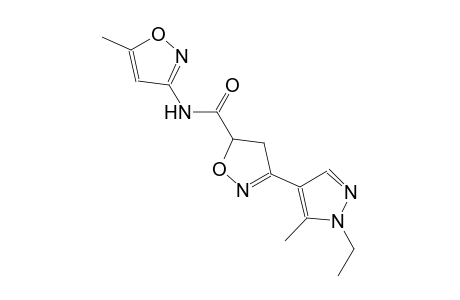 5-isoxazolecarboxamide, 3-(1-ethyl-5-methyl-1H-pyrazol-4-yl)-4,5-dihydro-N-(5-methyl-3-isoxazolyl)-