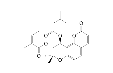 QIANHUCOUMARIN-H;3'S-ANGELOYLOXY-4'R-ISOVALERYLOXY-3',4'-DIHYDROSESELIN