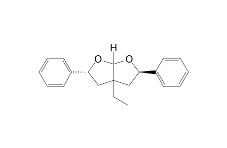 (2.beta.,3a.alpha.,5.alpha.,6a.alpha.)-3a-Ethyl-2,5-diphenyl-2,3,3a,4,5,6a-hexahydrofuro[2,3-b]furan