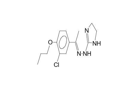 (1E)-1-(3-chloro-4-propoxyphenyl)ethanone 4,5-dihydro-1H-imidazol-2-ylhydrazone