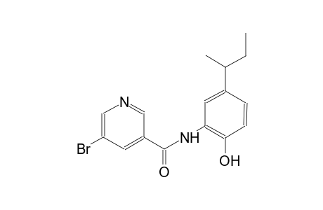 3-pyridinecarboxamide, 5-bromo-N-[2-hydroxy-5-(1-methylpropyl)phenyl]-