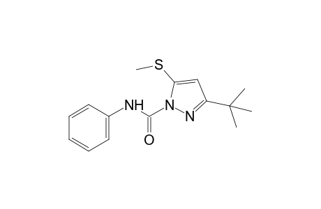 3-tert-butyl-5-(methylthio)pyrazole-1-carboxanilide