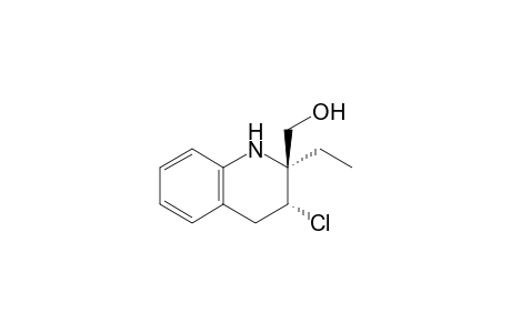 (2S*,3R*)-3-Chloro-2-ethyl-2-(hydroxymethyl)-1,2,3,4-tetrahydroquinoline