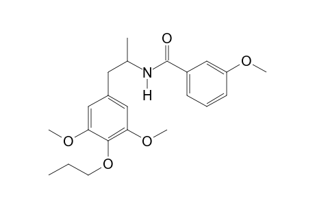 N-[1-(3,5-Dimethoxy-4-propoxyphenyl)propan-2-yl]-3-methoxybenzamide