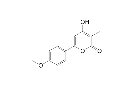 4-Hydroxy-6-(4-methoxyphenyl)-3-methylpyrone