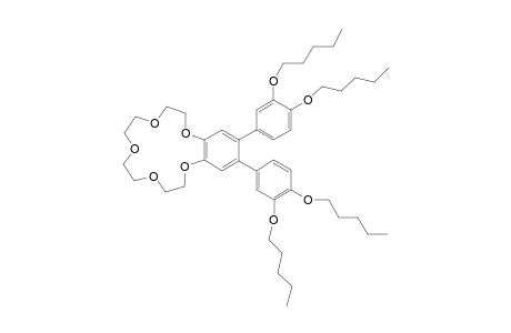 4,5-Bis(3',4'-dipentyloxyphenyl)benzo[15]crown-5