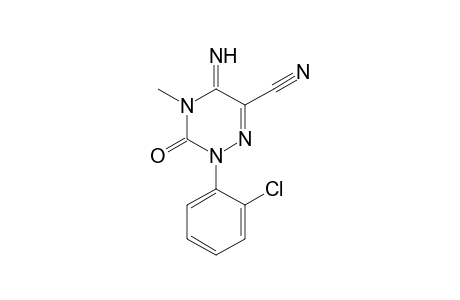 1,2,4-Triazine-6-carbonitrile, 2-(2-chlorophenyl)-2,3,4,5-tetrahydro-5-imino-4-methyl-3-oxo-