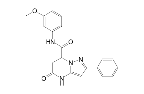 N-(3-Methoxyphenyl)-5-oxo-2-phenyl-4,5,6,7-tetrahydropyrazolo[1,5-a]pyrimidine-7-carboxamide