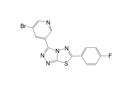 [1,2,4]triazolo[3,4-b][1,3,4]thiadiazole, 3-(5-bromo-3-pyridinyl)-6-(4-fluorophenyl)-