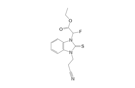 Ethyl 2-(3-(2-cyanoethyl)-2-thioxo-2,3-dihydro-1H-benzo[d]imidazol-1-yl)-2-fluoroacetate