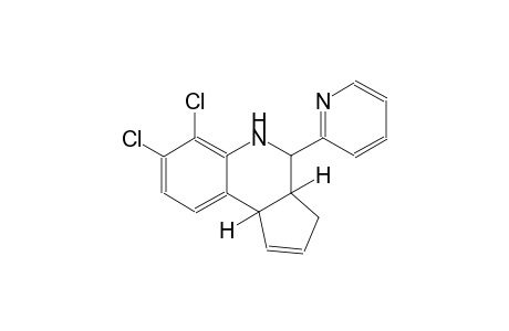 3H-cyclopenta[c]quinoline, 6,7-dichloro-3a,4,5,9b-tetrahydro-4-(2-pyridinyl)-, (3aR,4S,9bS)-