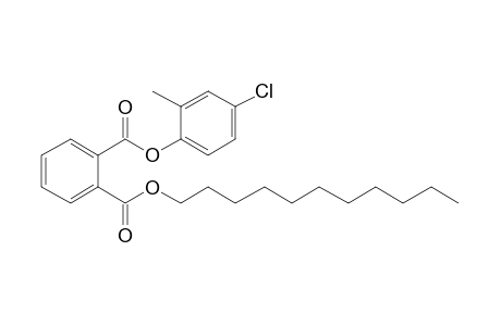 Phthalic acid, 4-chloro-2-methylphenyl undecyl ester