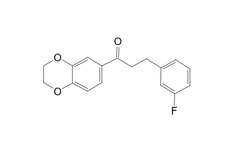 1-(2,3-Dihydro-1,4-benzodioxin-6-yl)-3-(3-fluorophenyl)-1-propanone