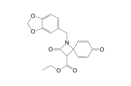 Ethyl 1-(benzo[d][1,3]dioxol-5-ylmethyl)-2,7-dioxo-1-azaspiro[3.5]nona-5,8-diene-3-carboxylate