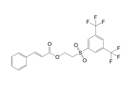 (E)-3-phenyl-2-propenoic acid 2-[3,5-bis(trifluoromethyl)phenyl]sulfonylethyl ester