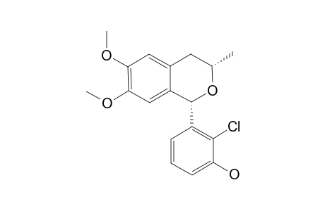 2-CHLORO-3-[(1S,3S)-6,7-DIMETHOXY-3-METHYL-ISOCHROMAN-1-YL]-PHENOL