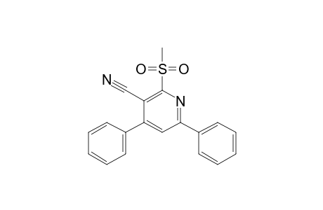 4,6-DIPHENYL-2-METHYLSULPHONYLPYRIDINE-3-CARBONITRILE