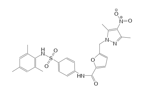 5-[(3,5-dimethyl-4-nitro-1H-pyrazol-1-yl)methyl]-N-{4-[(mesitylamino)sulfonyl]phenyl}-2-furamide