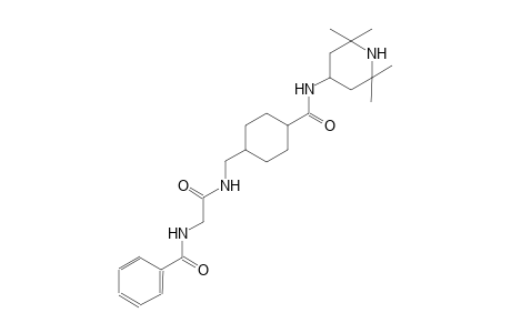 benzamide, N-[2-oxo-2-[[[4-[[(2,2,6,6-tetramethyl-4-piperidinyl)amino]carbonyl]cyclohexyl]methyl]amino]ethyl]-