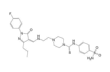1-piperazinecarbothioamide, N-[4-(aminosulfonyl)phenyl]-4-[2-[[(Z)-[1-(4-fluorophenyl)-1,5-dihydro-5-oxo-3-propyl-4H-pyrazol-4-