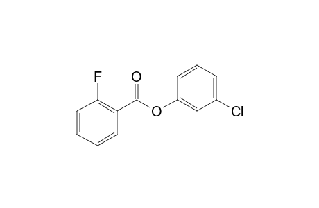 2-Fluorobenzoic acid, 3-chlorophenyl ester