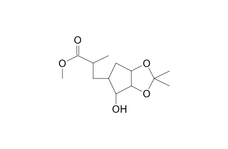 Cyclopentanol, 2,3-O-isopropylidene-5[(2-methoxycarbonyl)propyl]-