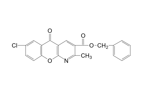7-CHLORO-2-METHYL-5-OXO-5H-[1]BENZOPYRANO[2,3-b]PYRIDINE-3-CARBOXYLIC ACID, BENZYL ESTER