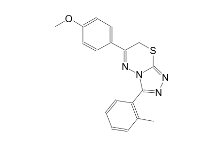 6-(4-methoxyphenyl)-3-(2-methylphenyl)-7H-[1,2,4]triazolo[3,4-b][1,3,4]thiadiazine