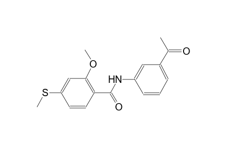 benzamide, N-(3-acetylphenyl)-2-methoxy-4-(methylthio)-