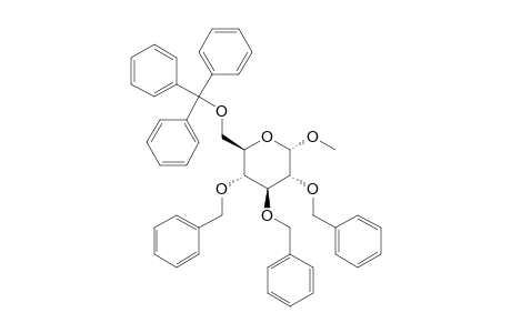 Methyl 2,3,4-tri-o-benzyl-6-O-trityl-.alpha.-D-glucopyranoside