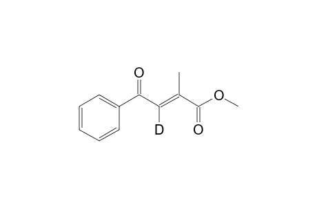(E)-3-deuterio-2-methyl-4-oxo-4-phenyl-2-butenoic acid methyl ester