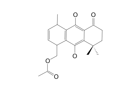 9,10-DIHYDROXY-5-(ACETOXYMETHYL)-4,4,5-TRIMETHYL-3,4,5,8-TETRAHYDRO-1(2H)-ANTHRACENONE