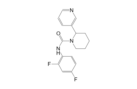 N-(2,4-difluorophenyl)-2-(3-pyridinyl)-1-piperidinecarboxamide