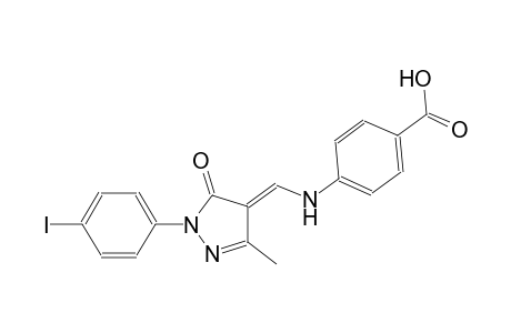 4-({(E)-[1-(4-iodophenyl)-3-methyl-5-oxo-1,5-dihydro-4H-pyrazol-4-ylidene]methyl}amino)benzoic acid