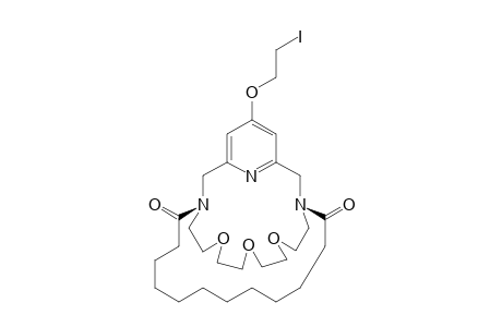 29-(2-Iodoethoxy)-17,20,23-trioxa-1,14,33-triazatricyclo-[12.11.7.1(27,31)]-tritriaconta-27(33),28,30-triene-2,13-dione
