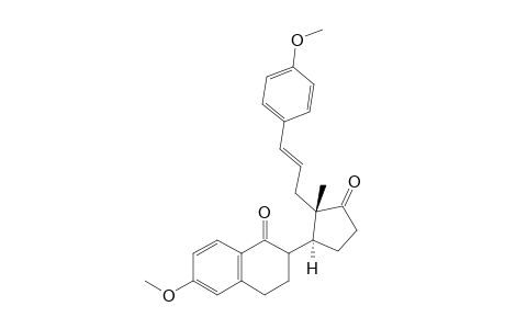 6-Methoxy-2-{(1S,2S)-2-[(E)-3-(4-methoxy-phenyl)-allyl]-2-methyl-3-oxo-cyclopentyl}-3,4-dihydro-2H-naphthalen-1-one