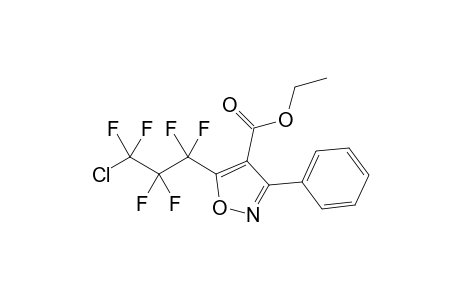5-(3-Chloro-1,1,2,2,3,3-hexafluoro-propyl)-3-phenyl-isoxazole-4-carboxylic acid ethyl ester