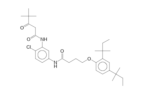 4-[2,4-Bis(1,1-dimethylpropyl)phenoxy]-N-[4-chloro-3-(4,4-dimethyl-3-oxovaleramido)phenyl]butyramide