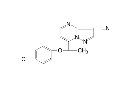 7-[1-(p-CHLOROPHENOXY)ETHYL]PYRAZOLO[1,5-a]PYRIMIDINE-3-CARBONITRILE