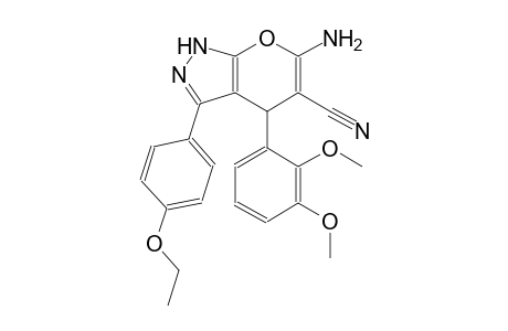 6-amino-4-(2,3-dimethoxyphenyl)-3-(4-ethoxyphenyl)-1,4-dihydropyrano[2,3-c]pyrazole-5-carbonitrile